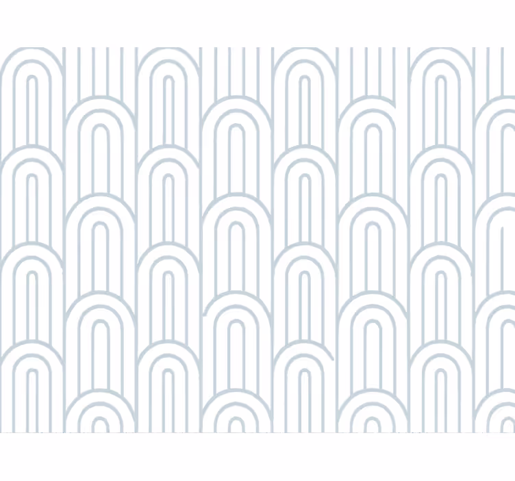 Carta da parati geometrica arco blu leggero e arioso - TenStickers