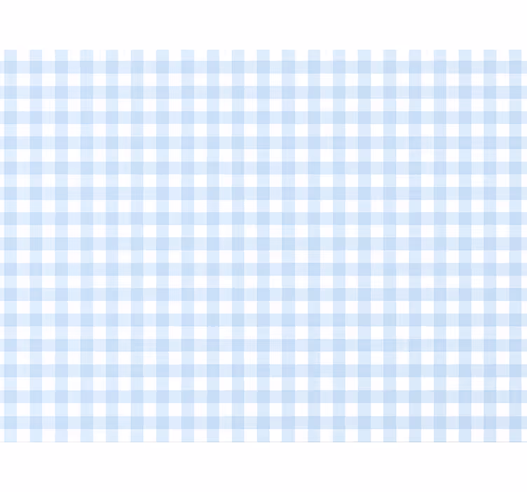 Carta da parati quadrati azzurro gingham leggero - TenStickers
