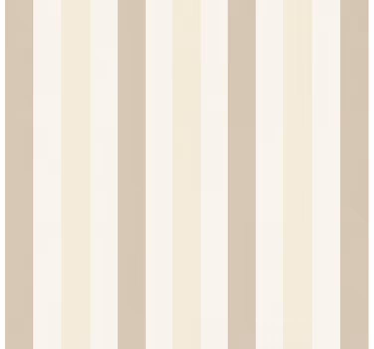 Carta da parati a righe verticali strisce crema - TenStickers