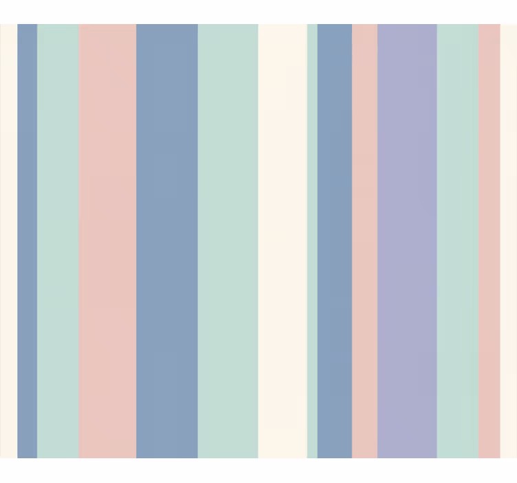 Carta da parati a righe verticali strisce pastello calme - TenStickers
