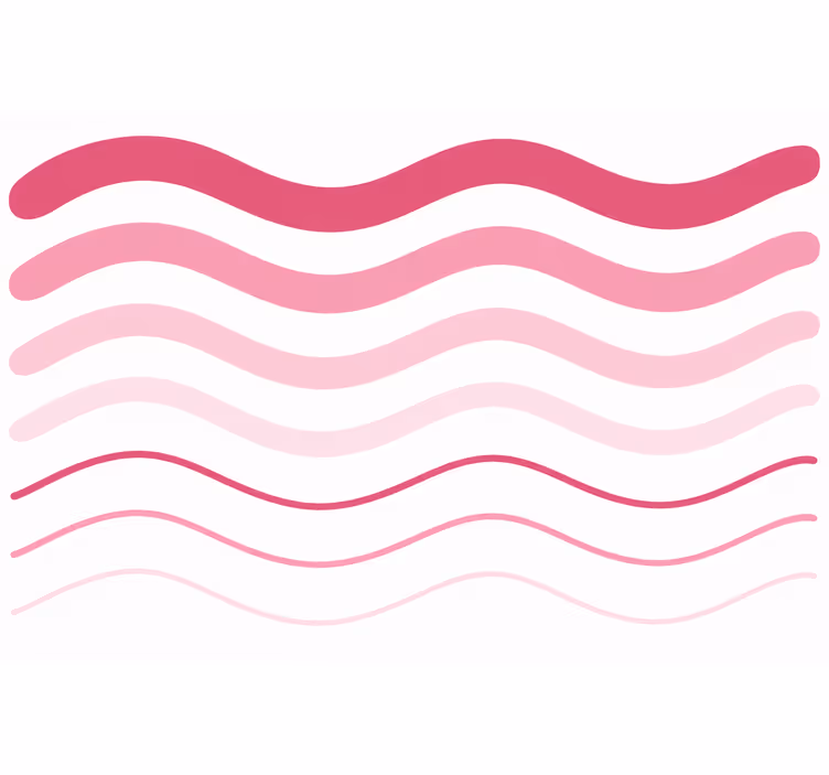 Carta da parati rosa onde - TenStickers