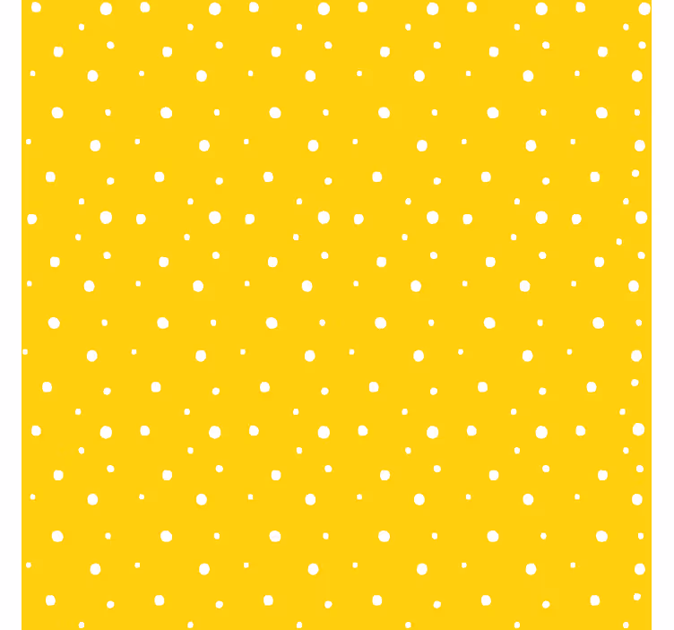 Carta da parati gialla motivo a cerchi - TenStickers