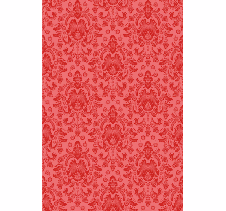Carta da parati rossa casa lydiard - TenStickers