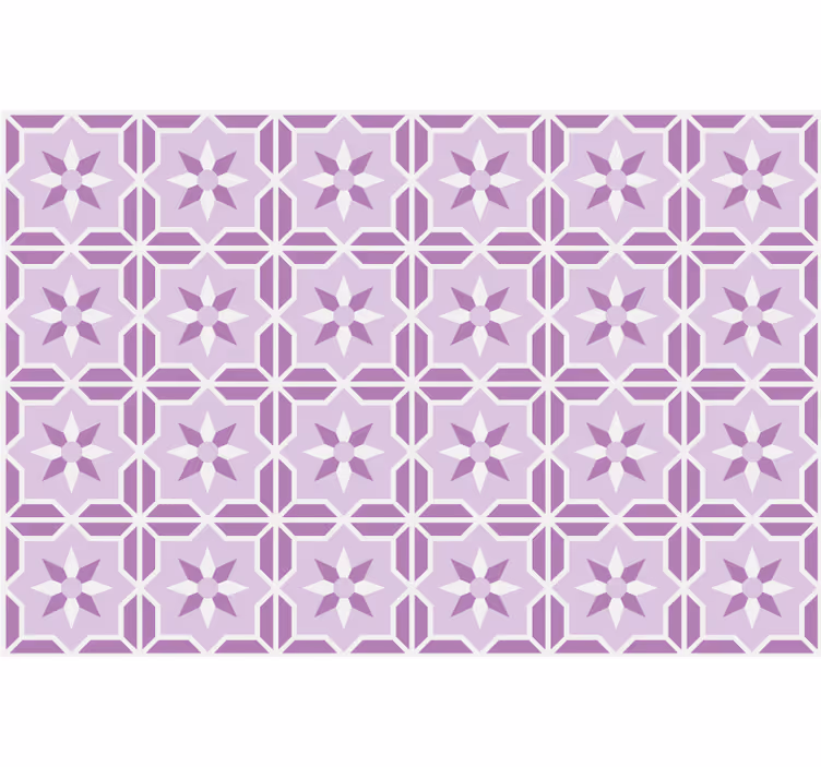 Carta da parati rosa geometrica tono malva - TenStickers