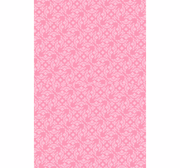 Carta da parati rosa ornamentale - TenStickers
