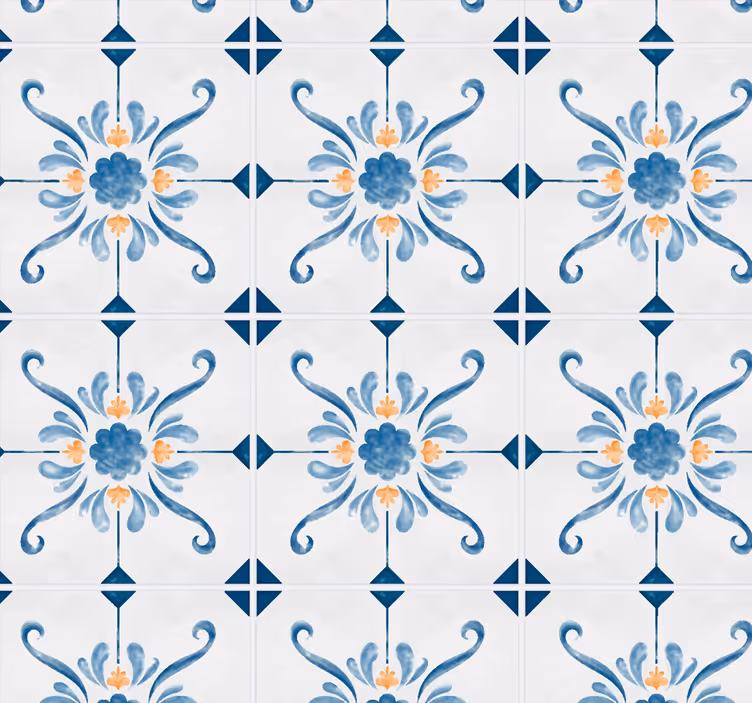 Carta da parati stile di piastrelle - TenStickers