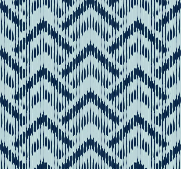 Carta da parati geometrica motivo chevron ikat - TenStickers