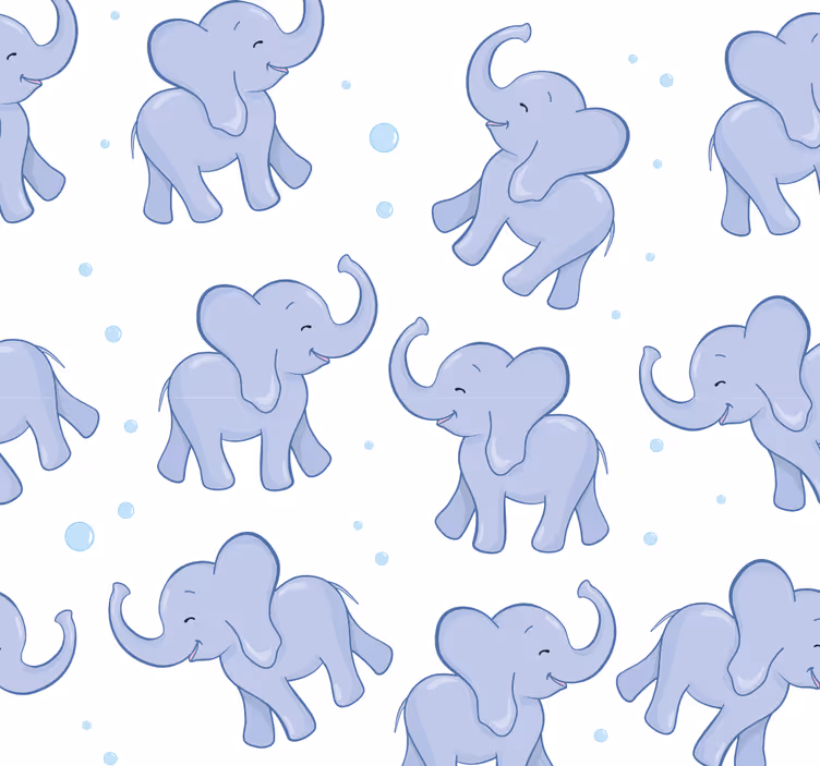 Carta da parati elefanti delizia dell'elefante - TenStickers