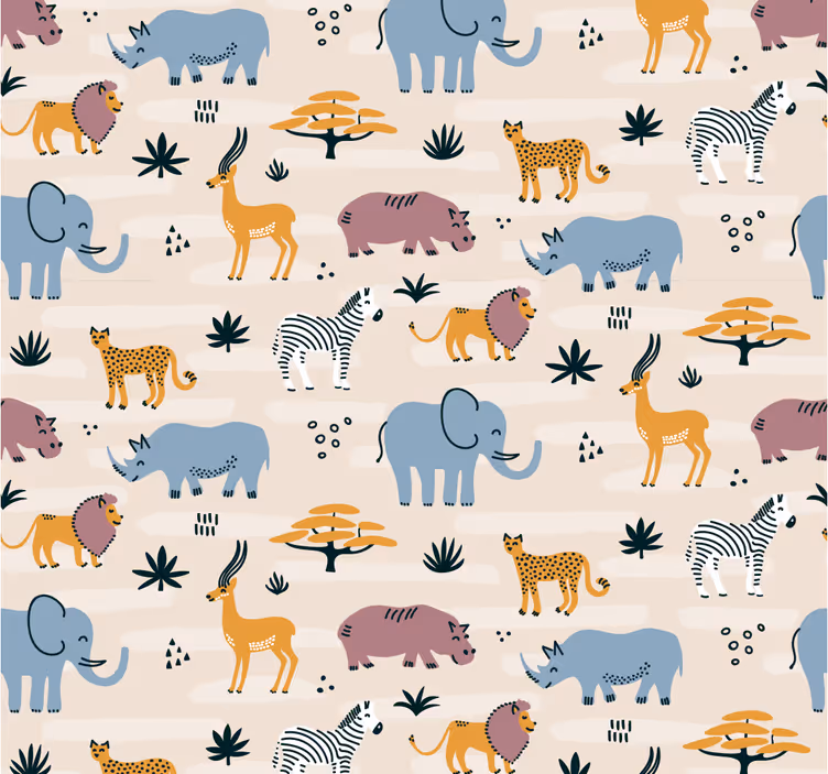 Carta da parati animale animali selvatici - TenStickers