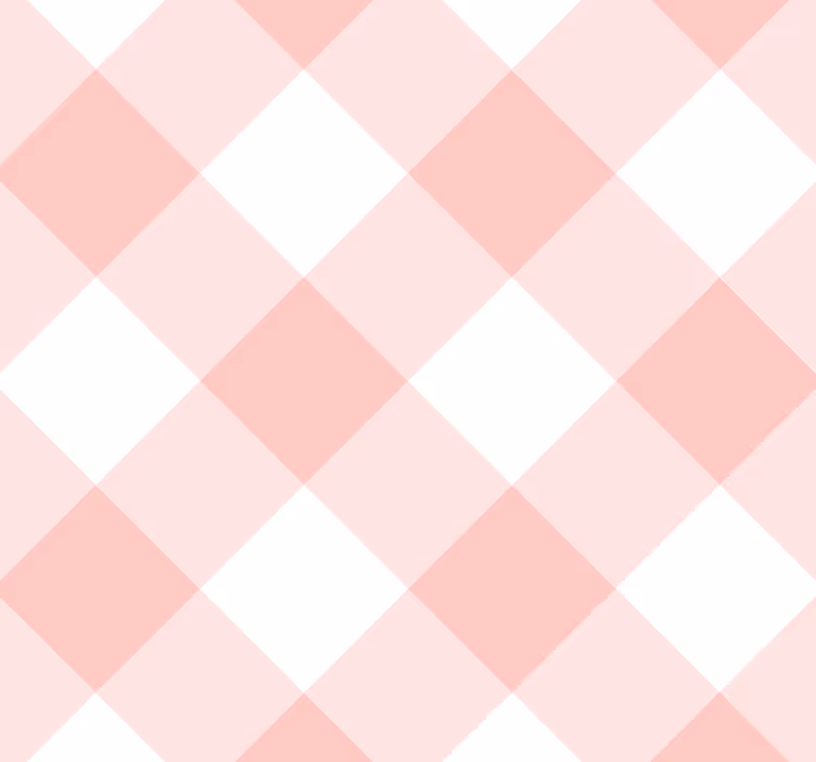 Carta da parati quadrati motivo a quadretti rosa - TenStickers