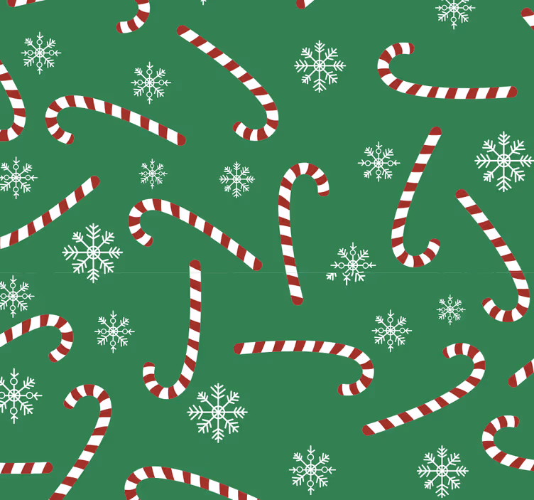 Parati camera da letto Caramelle di natale - TenStickers