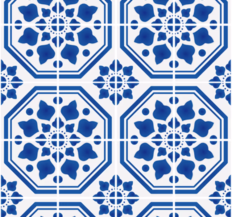 Carta da parati ornamentale dei classici dello zaffiro - TenStickers