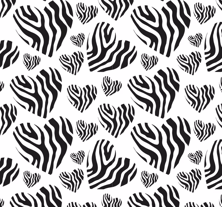 Carta da parati camera zebra Pattern Simplicity - TenStickers
