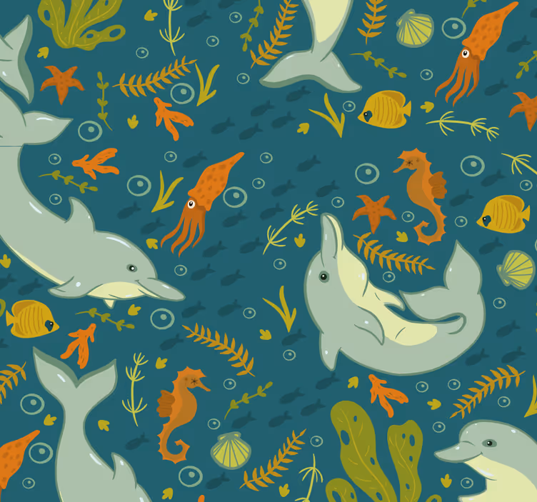 Carta da parati animali fauna sottomarina - TenStickers