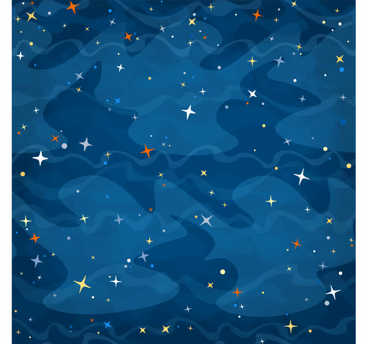 Carta da parati stelle Notte stellata - TenStickers
