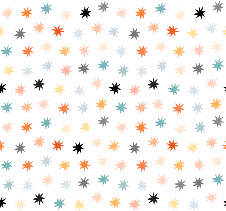 Carta da parati stelle a otto punte - TenStickers