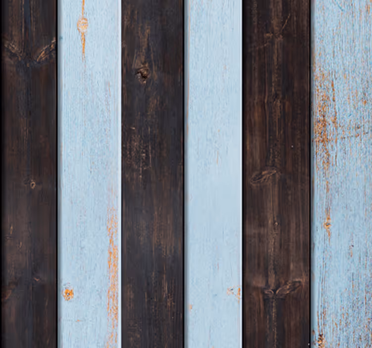 Carta da parati a righe in legno rustico - TenStickers