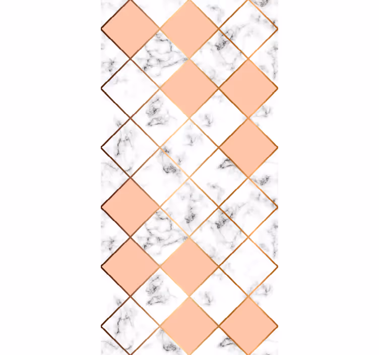 Carta da parati ornamentale motivo piastrelle geometriche - TenStickers