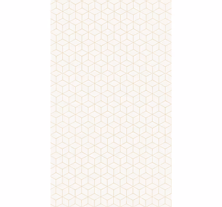 Carta da parati geometrica motivo geometrico del cubo - TenStickers