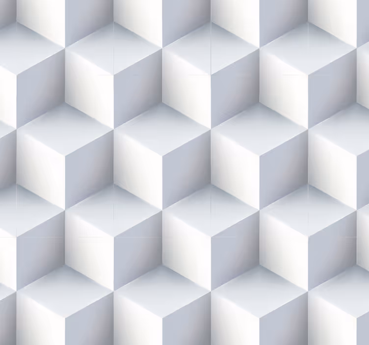 Carta da parati con cubi effetto 3d - TenStickers