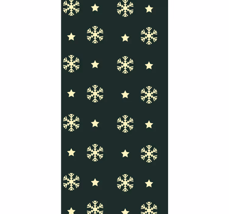 Carta da parati nordica fiocchi di neve scandinavi - TenStickers