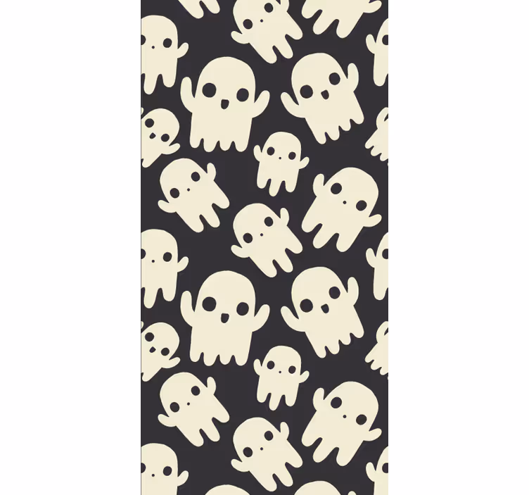 Carta da parati Halloween modello del cranio - TenStickers