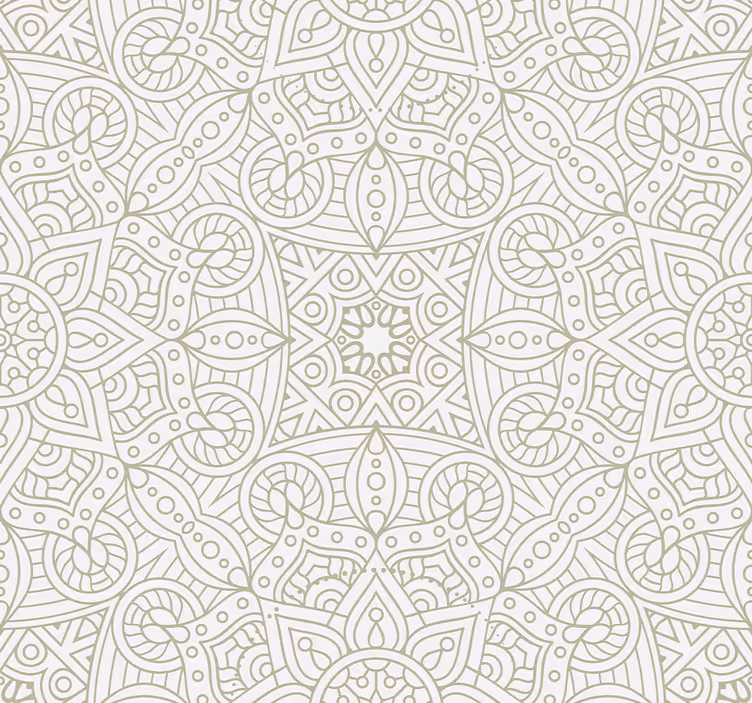 Carta da parati ornamentale mandala geometrici - TenStickers