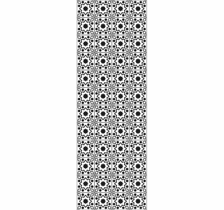 Carta da parati effetto piastrelle insieme geometrico - TenStickers