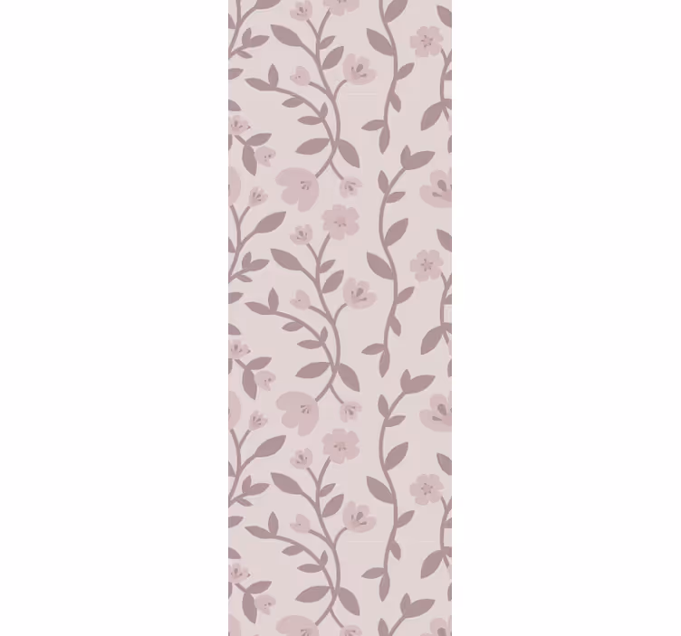 Carta da parati floreale eleganti sagome floreali - TenStickers