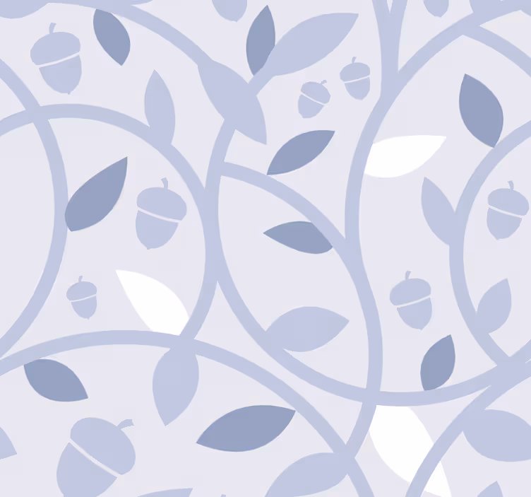 Carta da parati natura Ghiande blu - TenStickers