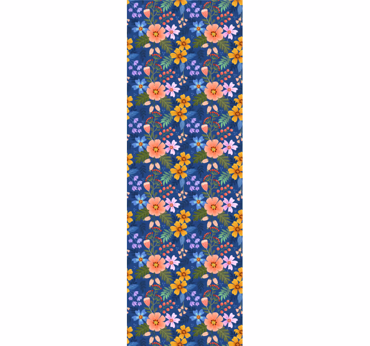 Carta da parati floreale modello di bouquet floreale - TenStickers