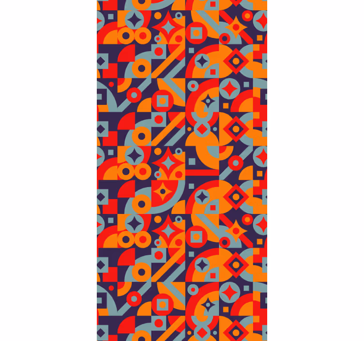 Carta da parati vintage texture motivi geometrici - TenStickers