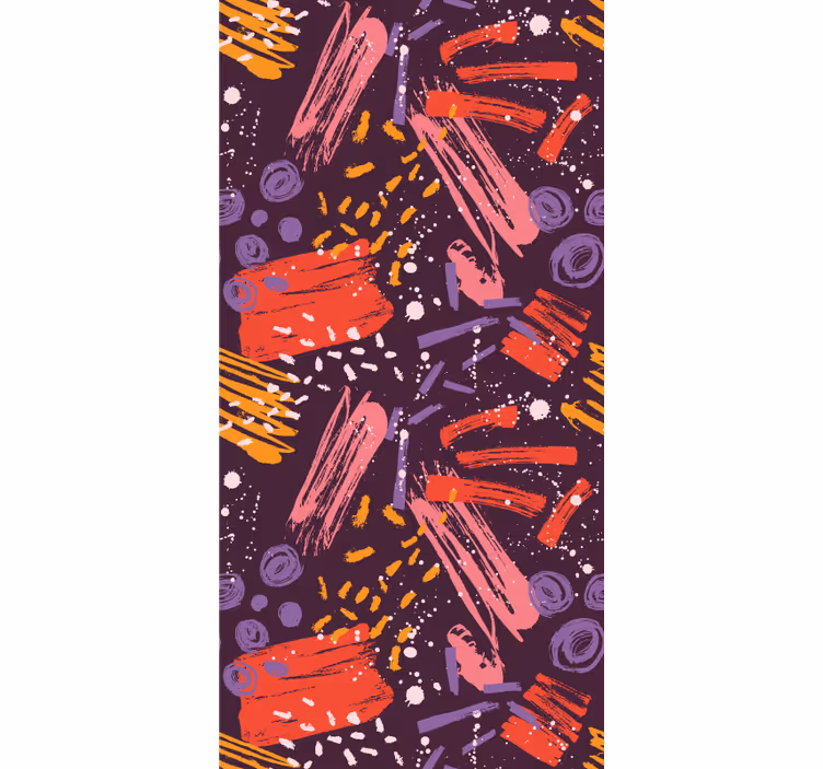 Carta da parati astratta pennellate espressive - TenStickers