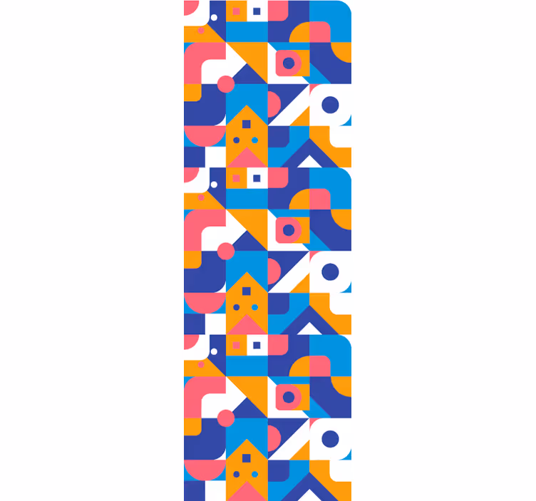 Carta da parati geometrica astrazione geometrica - TenStickers