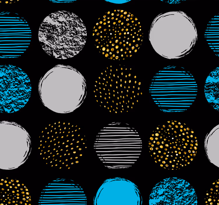 Carta da parati geometrica insieme di punti geometrici - TenStickers