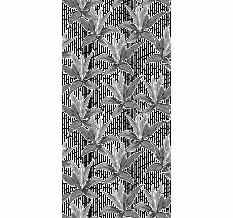 Carta da parati foglie geometrico botanico - TenStickers