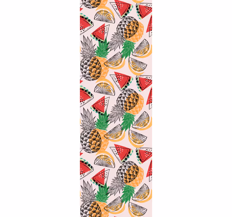 Carta da parati natura modello di frutti tropicali - TenStickers
