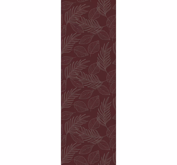 Carta da parati foglie disegno di foglie botaniche - TenStickers