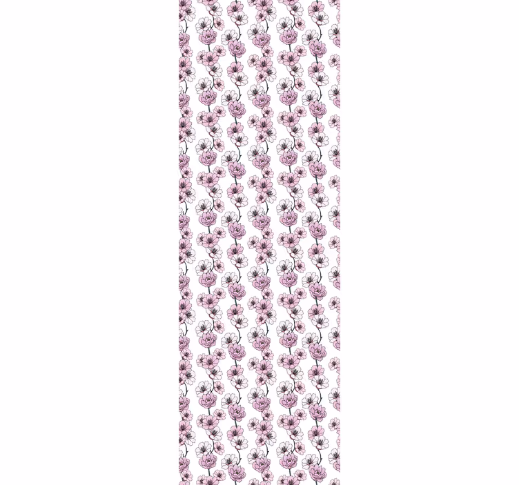 Carta da parati floreale fioriture floreali - TenStickers