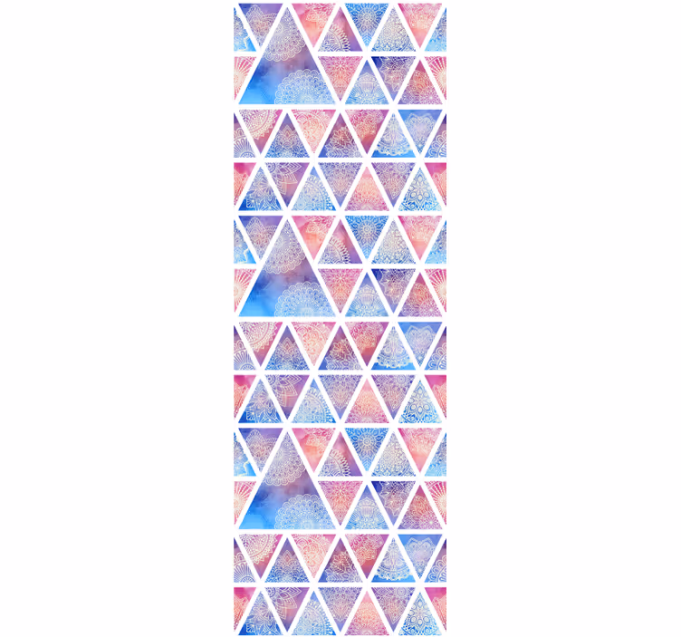 Carta da parati geometrica matrice triangolare geometrica - TenStickers