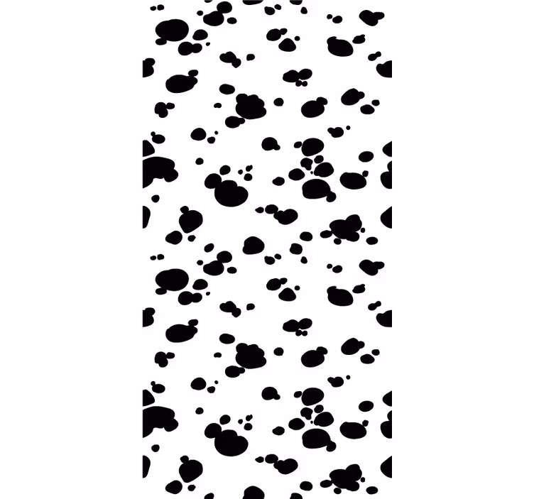 carta da parati cani modello di impronta di zampa - TenStickers