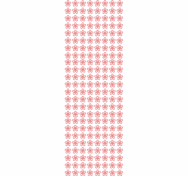 Carta da parati floreale simmetria floreale - TenStickers