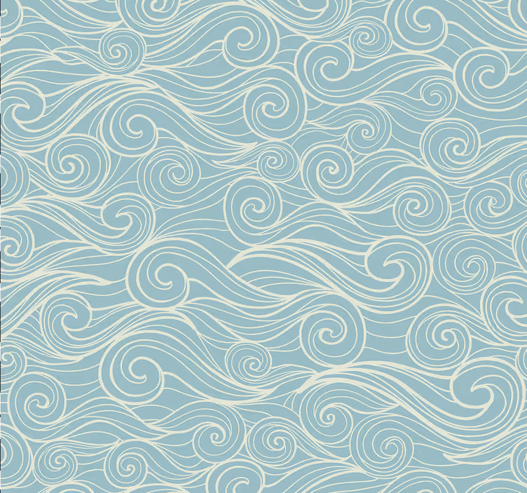 Carta da parati con onde dell'oceano - TenStickers