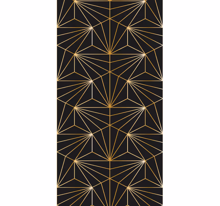 Carta da parati geometrica fusione di linee geometriche - TenStickers