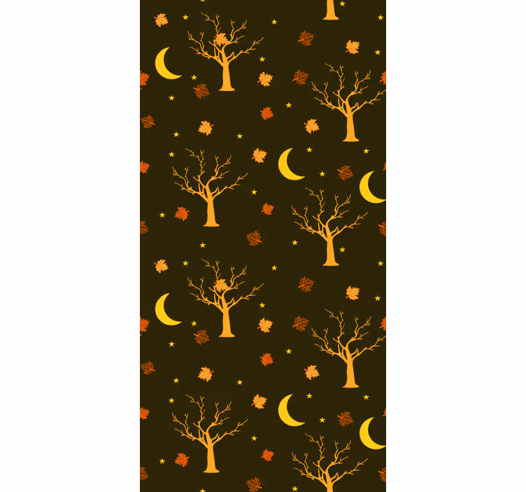 Carta da parati natura motivo notturno autunnale - TenStickers