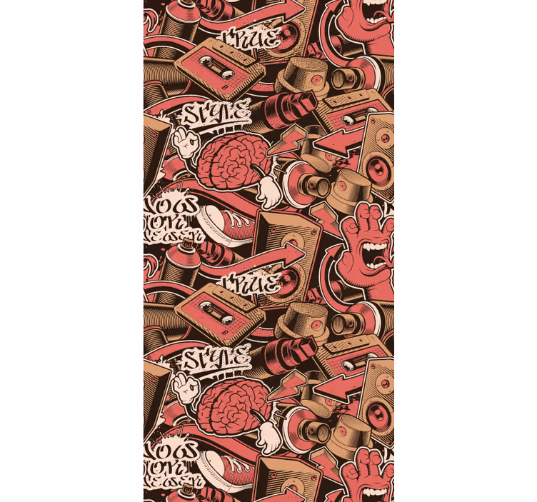 Carta da parati artistica brainstorming eclettico - TenStickers