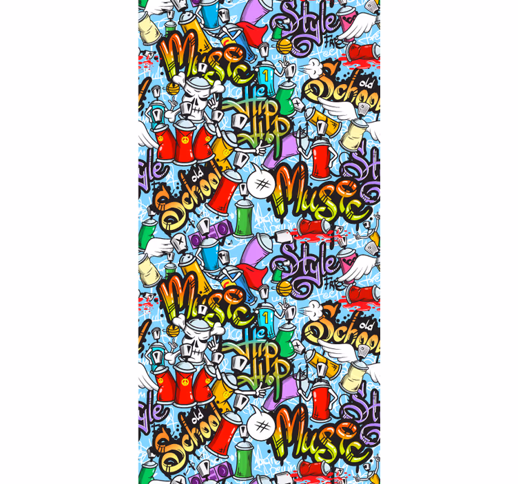 Carta da parati artistica elementi di graffiti - TenStickers