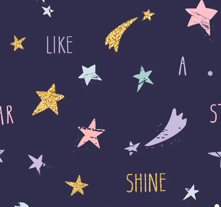 Carta da parati stelle su pizzo - TenStickers