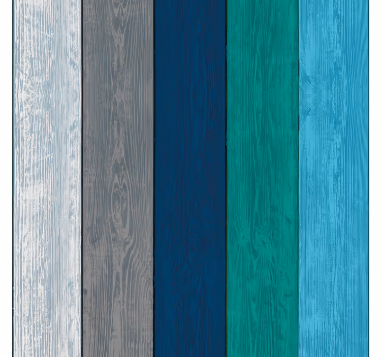 Carta da parati effetto legno colori pastello - TenStickers