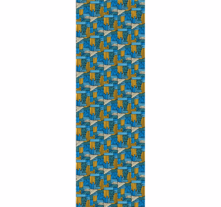 Carta da parati geometrica intreccio geometrico - TenStickers